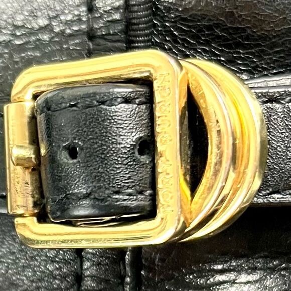 Tory Burch Teresa Black Leather Riding Boots - Picture 6 of 14